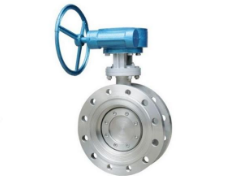 Flanged type three offset Butterfly valve